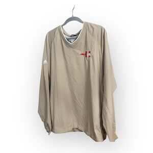 Adidas tan and cream windbreaker, vintage#y2k
oversized fit